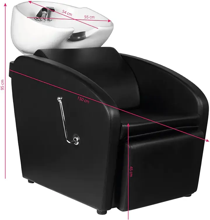 Scafa pentru frizerie Gabbiano Bergen 123611 (Black/White)