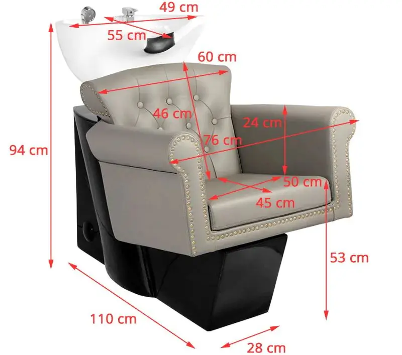 Scafa pentru frizerie Gabbiano Berlin 111424 (Grey/Black/White)