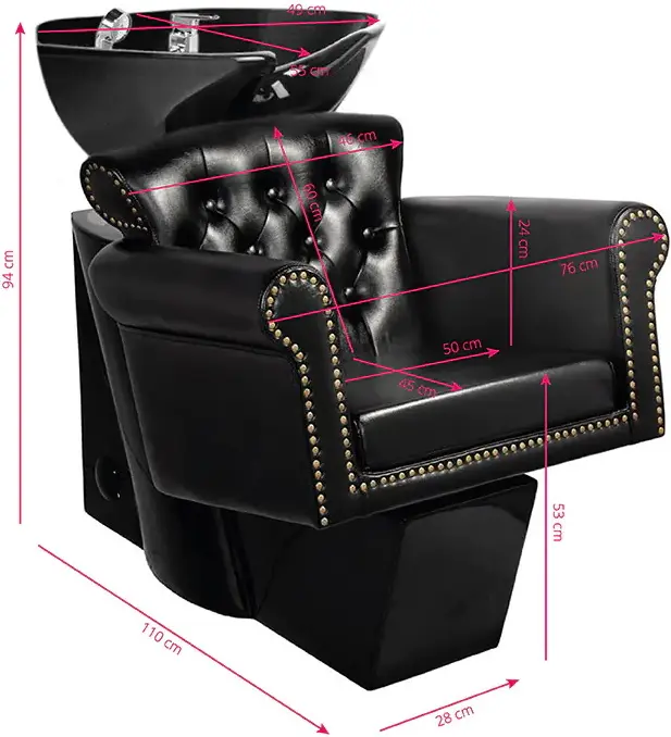 Scafa pentru frizerie Gabbiano Berlin 128136 (Black)