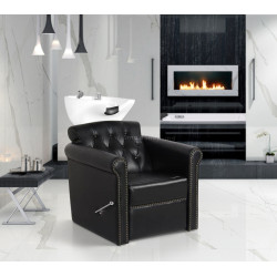 Scafa pentru frizerie Gabbiano Berlin Lux 113558 (Black/White)