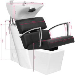 Scafa pentru frizerie Gabbiano Brussels 112894 (Black/White) Thumb