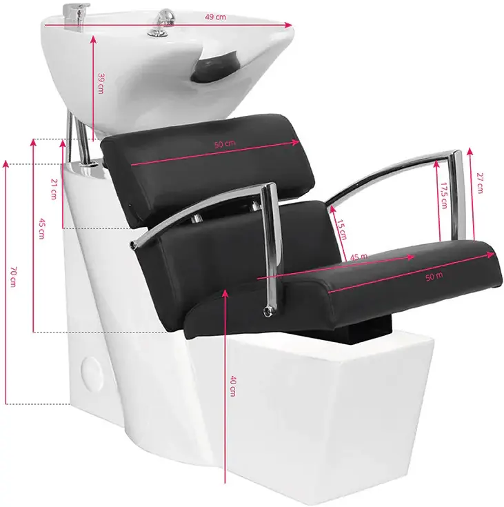 Scafa pentru frizerie Gabbiano Brussels 112894 (Black/White)