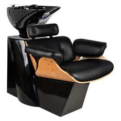 Scafa pentru frizerie Gabbiano Florence 130397 (Black/Wood) Thumb