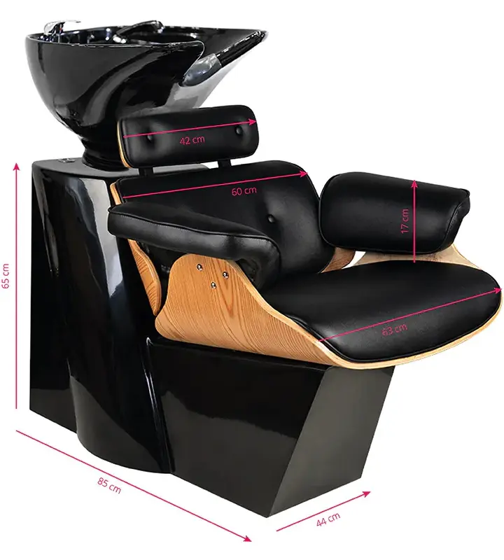 Scafa pentru frizerie Gabbiano Florence 130397 (Black/Wood)