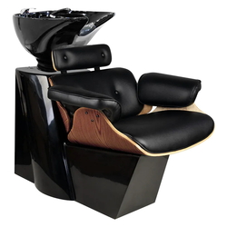 Scafa pentru frizerie Gabbiano Florence 133534 (Black/Walnut) Thumb