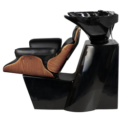 Scafa pentru frizerie Gabbiano Florence 133534 (Black/Walnut) Thumb