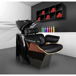 Scafa pentru frizerie Gabbiano Florence 133534 (Black/Walnut)