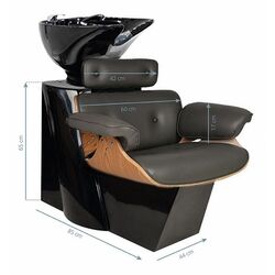 Scafa pentru frizerie Gabbiano Florence (Grey/Black) Thumb