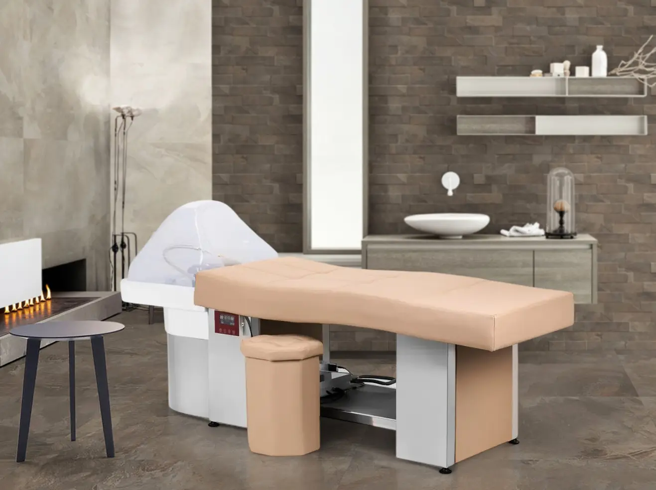 Scafa pentru frizerie Gabbiano Head Spa 017 150178 (Beige/White)