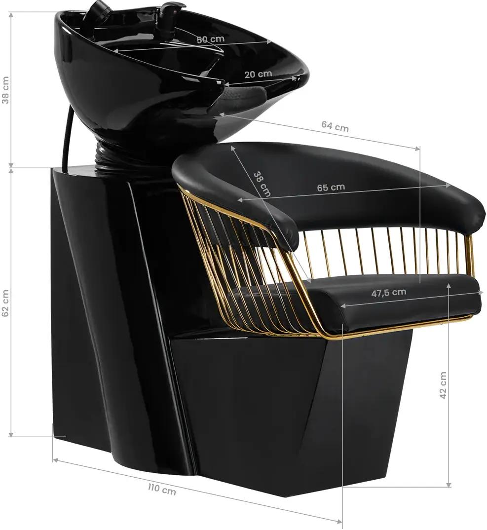 Scafa pentru frizerie Gabbiano Lille-M (Black/Gold)