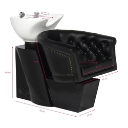 Мойка парикмахерская Gabbiano London 111435 (Black/White) Thumb