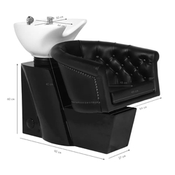 Scafa pentru frizerie Gabbiano London 111436 (Brown/Black/White) Thumb