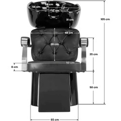 Мойка парикмахерская Gabbiano Lyon 141095 (Black) Thumb