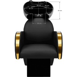 Scafa pentru frizerie Gabbiano Malaga (Black/Gold) Thumb