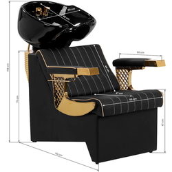 Scafa pentru frizerie Gabbiano Marcus (Black/Gold) Thumb