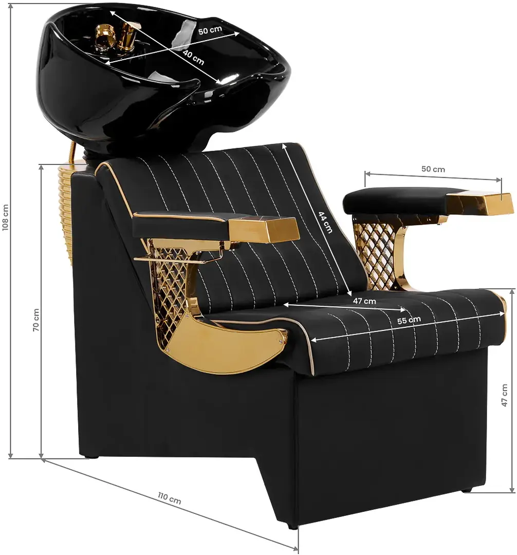 Scafa pentru frizerie Gabbiano Marcus (Black/Gold)