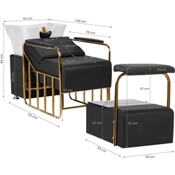 Scafa pentru frizerie Gabbiano Mayka (Black/Gold/White) Thumb