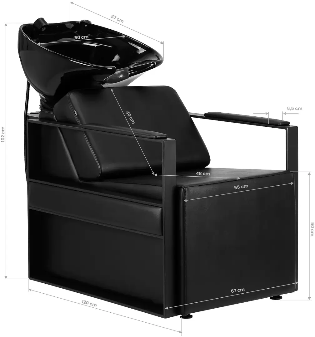 Scafa pentru frizerie Gabbiano Modena (Black)