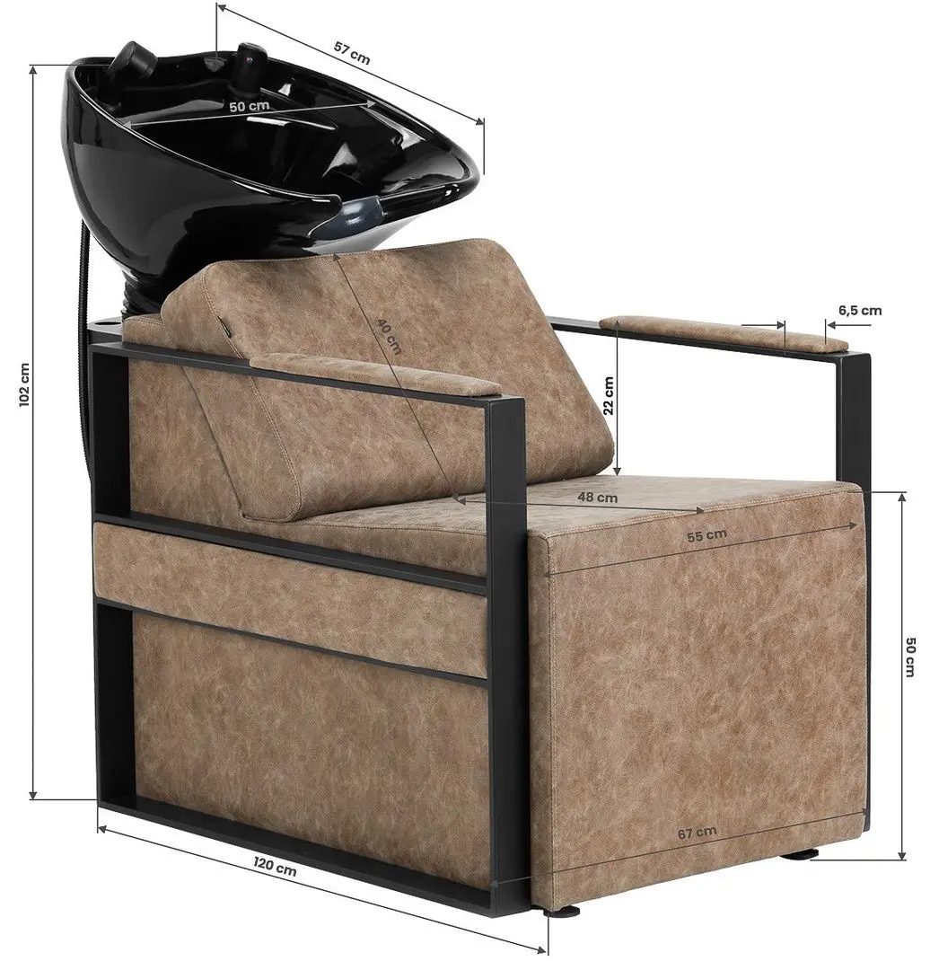 Scafa pentru frizerie Gabbiano Modena (Brown/Black)