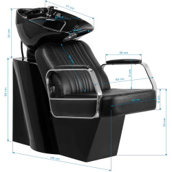 Scafa pentru frizerie Gabbiano Patrizio 149494 (Black) Thumb