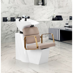 Scafa pentru frizerie Gabbiano Porto 148047 (Beige/Gold/White)