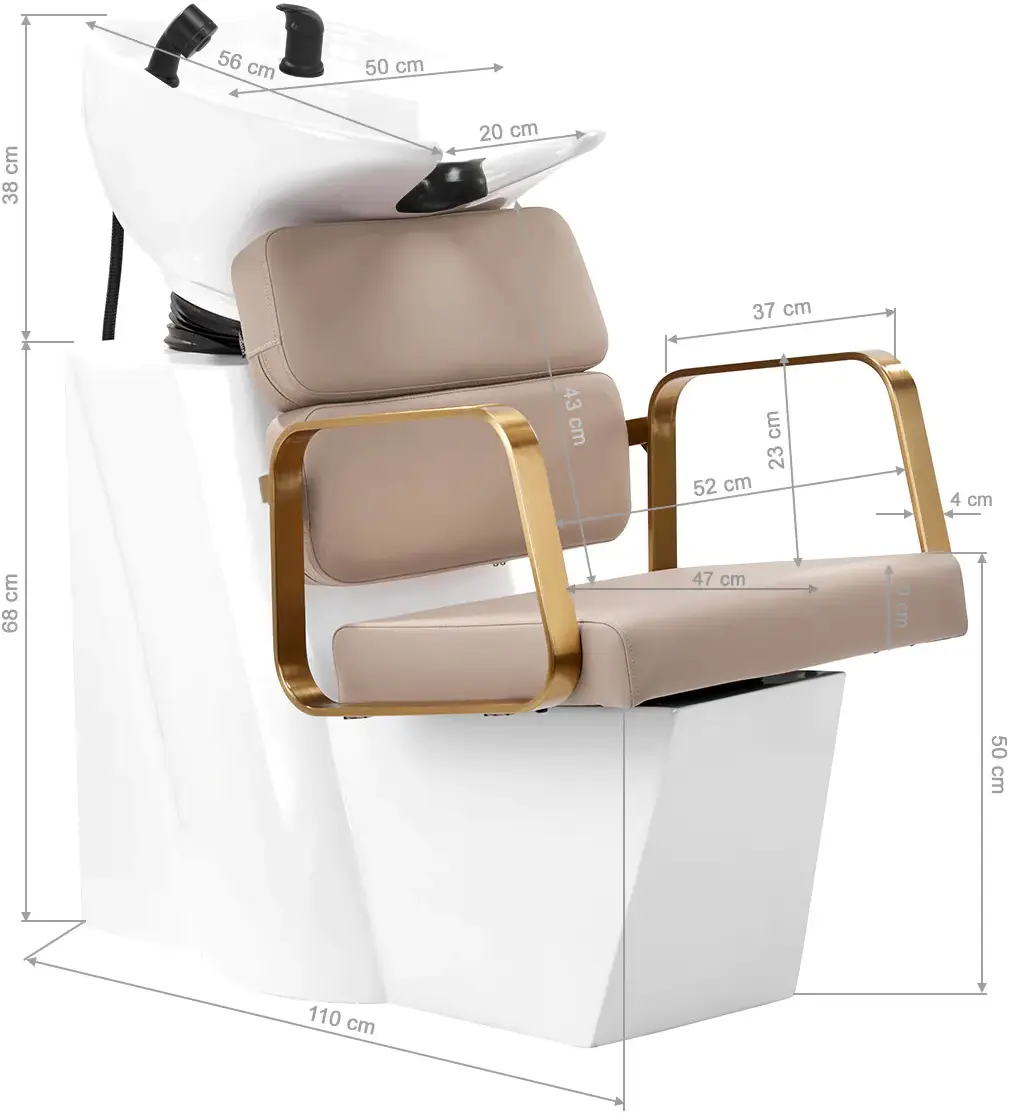 Мойка парикмахерская Gabbiano Porto 148047 (Beige/Gold/White)