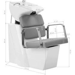 Мойка парикмахерская Gabbiano Porto 149523 (Grey/White) Thumb