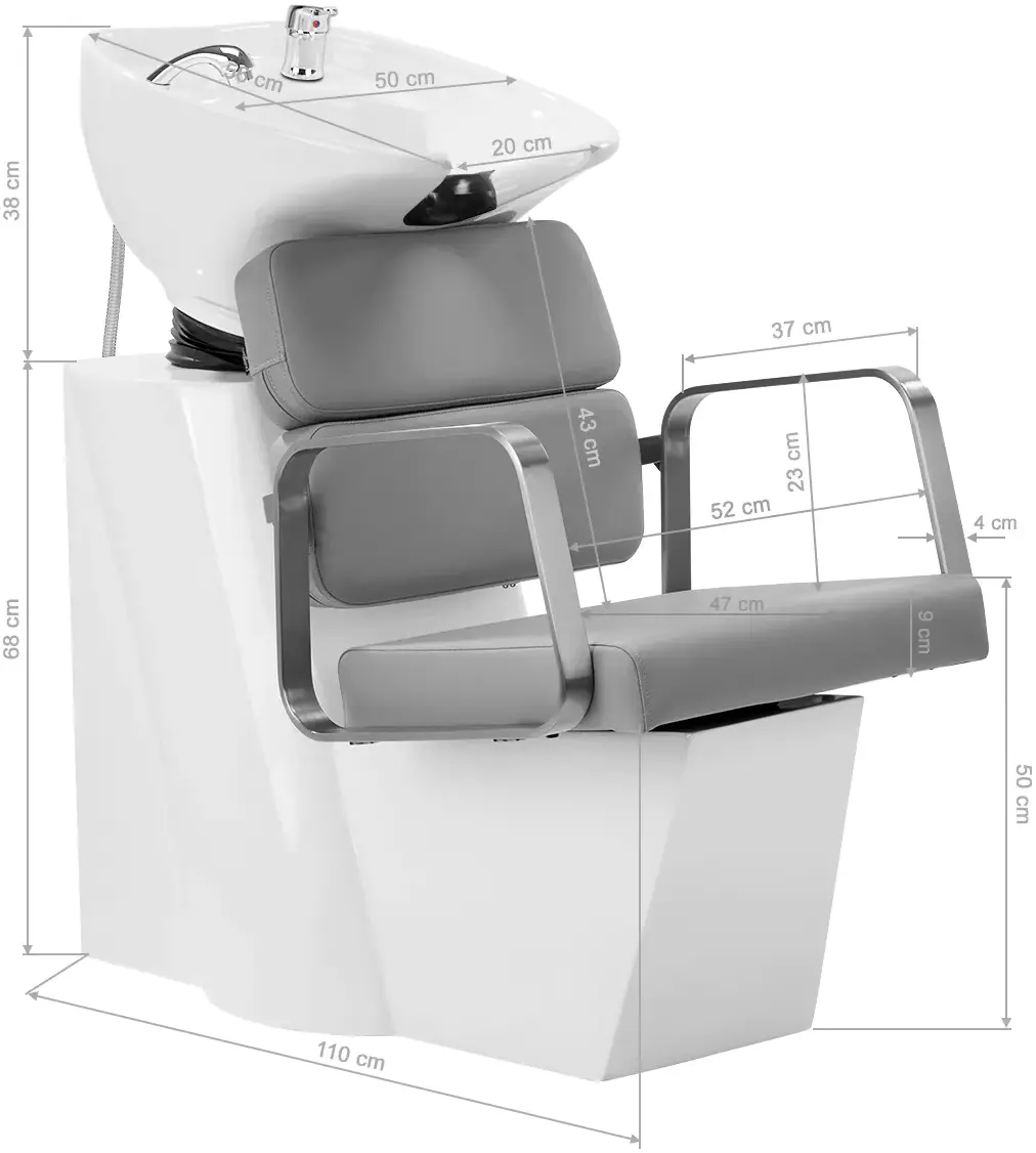 Мойка парикмахерская Gabbiano Porto 149523 (Grey/White)