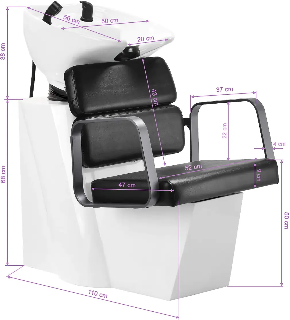 Scafa pentru frizerie Gabbiano Porto 154146 (Black/Grey/White)