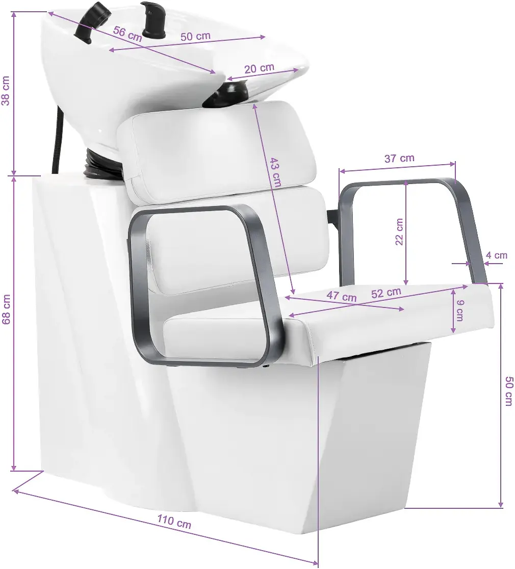 Scafa pentru frizerie Gabbiano Porto 154147 (White/Grey)