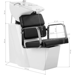 Scafa pentru frizerie Gabbiano Porto (Black/White) Thumb