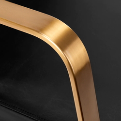 Scafa pentru frizerie Gabbiano Porto-GM (Black/White/Gold) Thumb