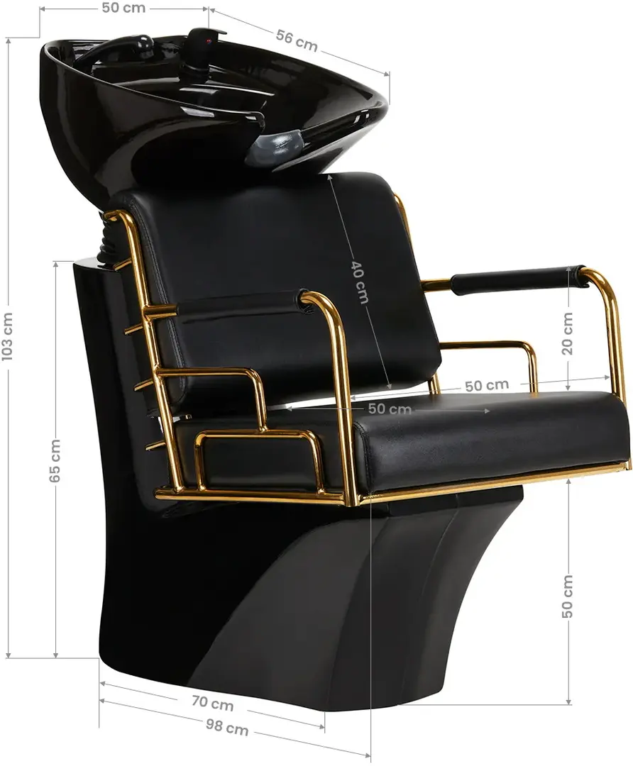 Scafa pentru frizerie Gabbiano Prato (Black/Gold)