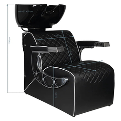 Мойка парикмахерская Gabbiano Simone (Black) Thumb