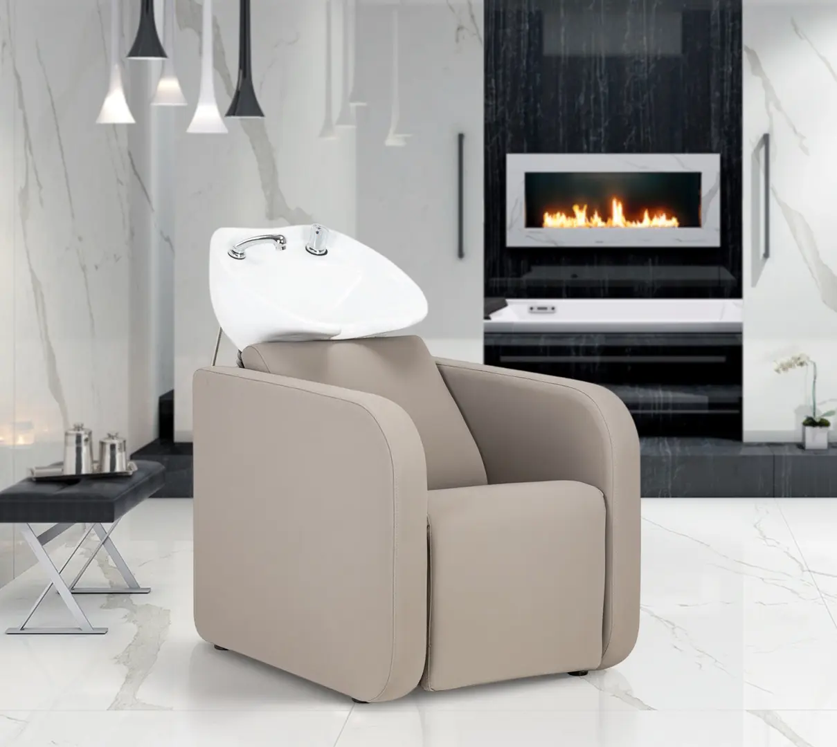 Scafa pentru frizerie Gabbiano Sylvia 153419 (Beige)