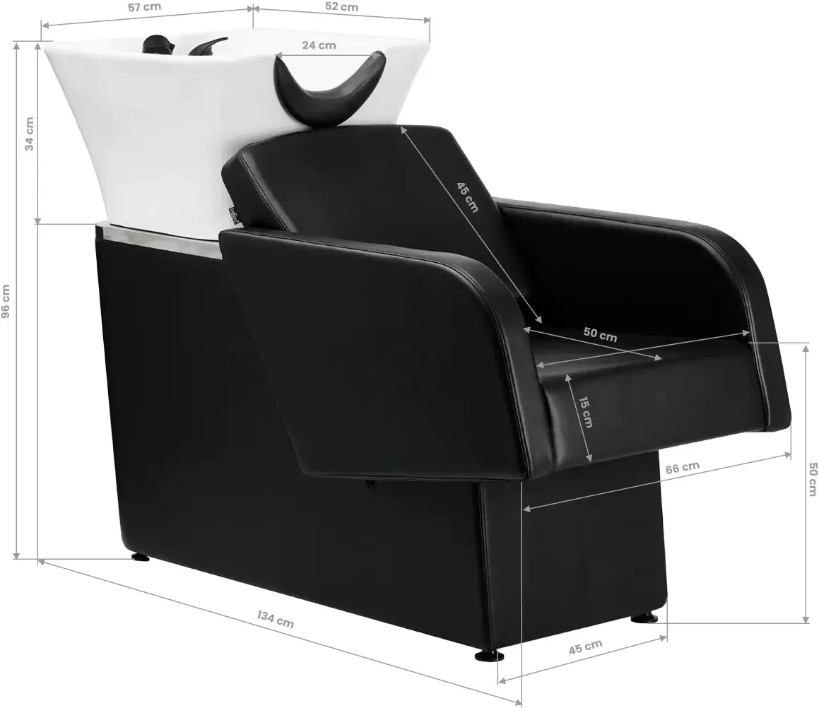 Scafa pentru frizerie Gabbiano Turyn (Black/White)