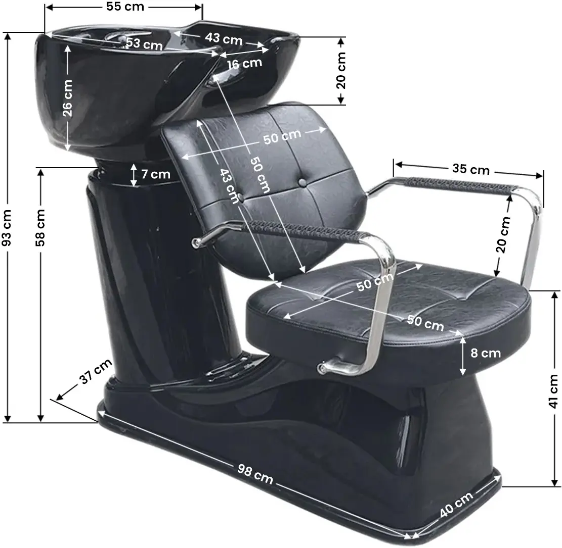 Мойка парикмахерская Gabbiano Vigo (Black)