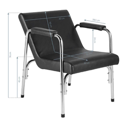 Парикмахерское кресло для мытья Gabbiano 136805 (Black) Thumb