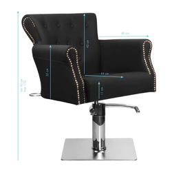 Fotoliu de coafor Hair System Ber 8541 125408 (Black/Silver) Thumb