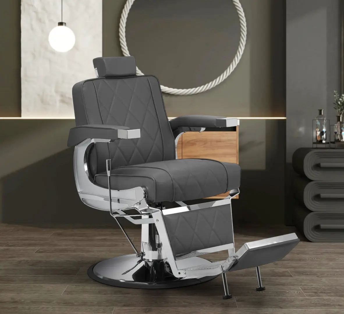 Fotoliu de coafor Hair System BM88066 150112 (Gray/Chrome)