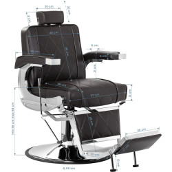 Fotoliu de coafor Hair System BM88066 152035 (Brown/Chrome) Thumb