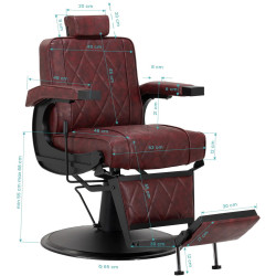 Fotoliu de coafor Hair System BM88066B 154181 (Burgundy/Black) Thumb