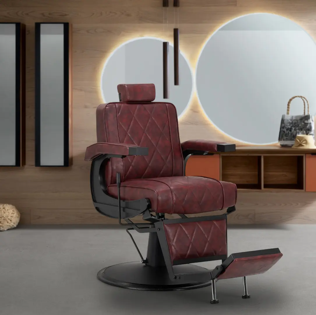 Fotoliu de coafor Hair System BM88066B 154181 (Burgundy/Black)