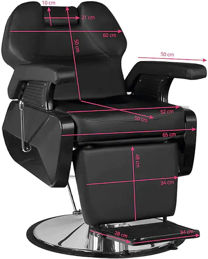 Fotoliu de coafor Hair System New York (Black)