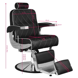 Fotoliu de coafor Hair System Royal X (Black) Thumb