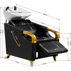 Scafa pentru frizerie Gabbiano C019G 148068 (Black/Gold) Thumb