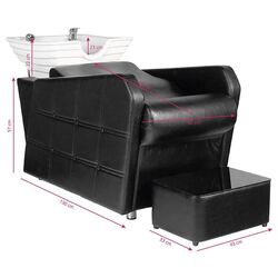 Scafa pentru frizerie Hair System HSB07 (Black/White) Thumb