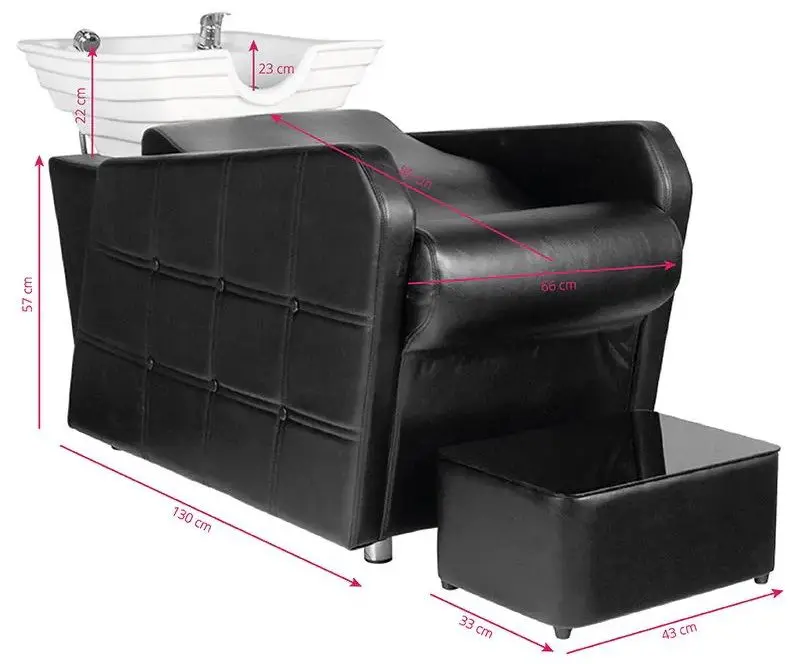 Scafa pentru frizerie Hair System HSB07 (Black/White)