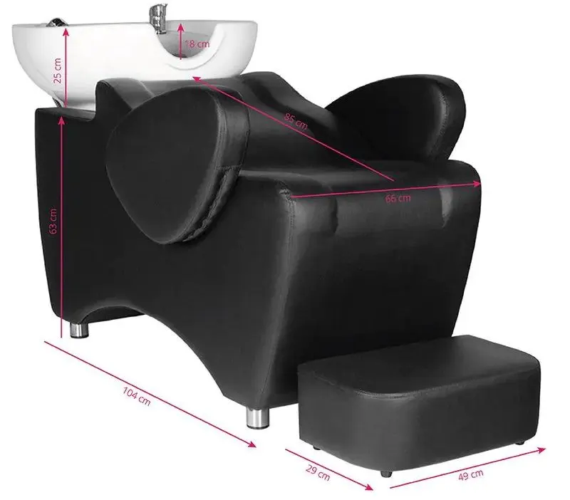 Мойка парикмахерская Hair System HSB46 (Black/White)