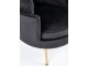 Fotoliu Halmar Almond (Black/Gold)